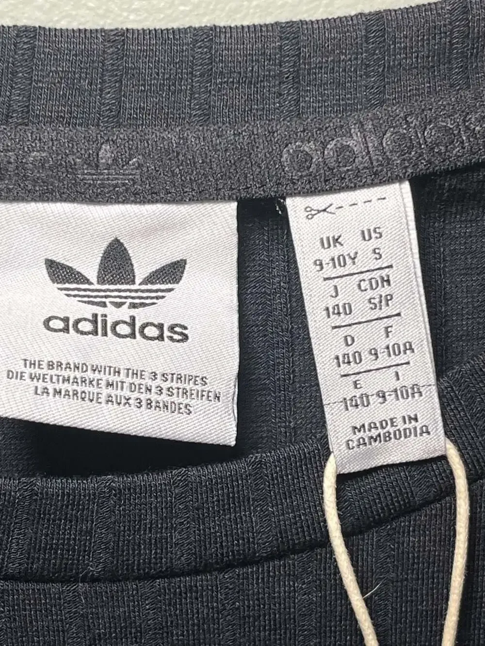 Adidas Originals Girls Rib Dress Black Size S